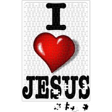 Baskı Dükkanı Eu Amo Jesus Puzzle 240 Parça Yapboz