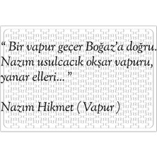 Baskı Dükkanı Nazım Hikmet Vapur Şiiri Puzzle 240 Parça Yapboz