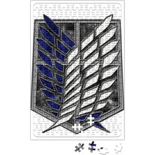 Baskı Dükkanı Attack On Titan The Survey Corps Logo Puzzle 240 Parça Yapboz