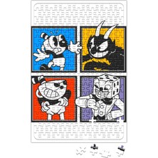 Baskı Dükkanı Cuphead Characters Puzzle 240 Parça Yapboz