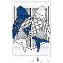Baskı Dükkanı Attack On Titan Survey Corps Fish Of Freedom Puzzle