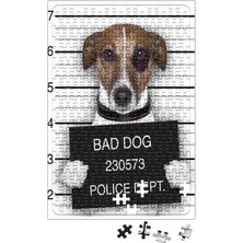 Baskı Dükkanı Bad Dog Pug Köpek Puzzle 240 Parça Yapboz