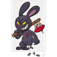 Baskı Dükkanı Looney Tunes Evil Bunny Cartoon Puzzle 240 Parça Yapboz