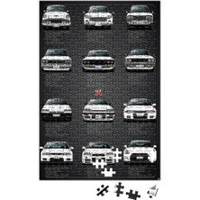 Baskı Dükkanı History Nissan Gtr V2 Specs Puzzle 240 Parça Yapboz