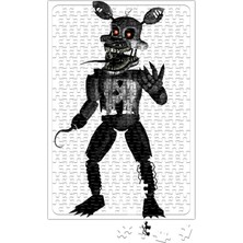 Baskı Dükkanı Nightmare Foxy Puzzle 240 Parça Yapboz