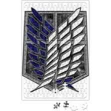Baskı Dükkanı Attack On Titan The Survey Corps Logo Puzzle 240 Parça Yapboz