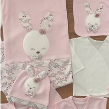 Gaye Tavşan Kabartma Desen 10 Parça Hastane Çıkışı Seti Pembe