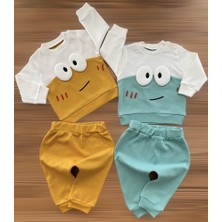 Durumini Baby Şaşkın Göz Kabartma Desen Penye Takım