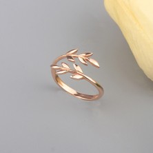 Ravza Gümüş 925 Ayar Gümüş Sarmaşık Modeli Ayarlanabilir Yüzük 