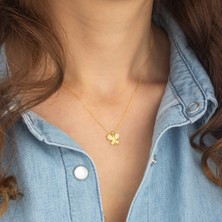 Ravza Gümüş 925 Ayar Gümüş Kelebek Kolye 