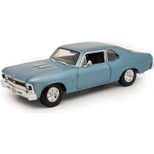 Maisto 1/18 1970 Model Chevrolet Nova Ss Mavi