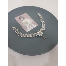 Kontes Gelin Gümüş Rengi Saç Aksesuarı