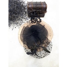 Kontes Gelin Vualet Nikah Şapkası Saç Aksesuarı