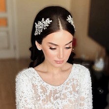 Kontes Gelin Tacı Saç Aksesuarı Kadınlar İçin Zarif Tasarım ve Şık Materyal