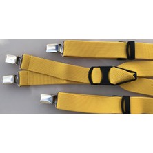 Kemer Sepeti Sarı Pantolon Askısı 4 Klipsli (Kadın Erkek)