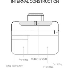 Yorke 13.3 Inç Kayışlı Notebook Bilgisayar Çantası (Yurt Dışından)