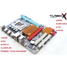 Turbox Workteam TZX-X58 Pro Sata 1600MHz DDR3 1366P ATX Anakart