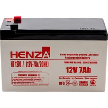 Henza HZ1270 12V 7.0AH Bakımsız Kuru Akü