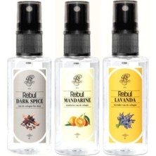 Rebul Kolonya Dark Spice + Mandarine + Lavanta Spreyli 50 ml x 3 Adet