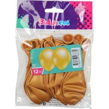 Balonevi 12 Inç 12LI Metalik Gold Balon