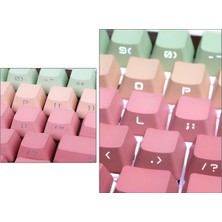 Prettyia Dıy Dekoratif Pbt 104 Tuşları Keycaps Için 68 Mekanik Klavye Nefis Üst Basılı (Yurt Dışından)