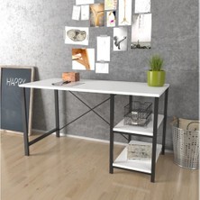 Noowa Evdemodaa Metal Çalışma Masası 50X120 cm Beyaz