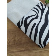 Çeyiz Bahçesi Zebra Krem Kadife Havlu