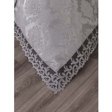 Çeyiz Bahçesi Siyah Sarmaşık 3 Parça Çift Kişilik Yatak Örtüsü