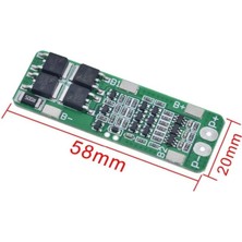 Hobi Mekatronik 3s 20A Bms 12.6V 18650 Lityum Lipo Pil Şarj Koruma Modülü