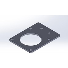 Hobi Mekatronik Nema 23 Düz Motor TUTUCU(20X20 Sigma Profil Için)