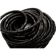 Hobi Mekatronik 5 Metre Kablo Toplama Spirali SIYAH(12MM)