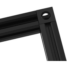 Hobi Mekatronik 20X20 Sigma Profil 3 Yönlü Köşe Bağlantı Kütüğü(Siyah)