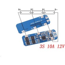 Hobi Mekatronik 3s 10A Bms 11.1V 18650 Lityum Lipo Pil Şarj Koruma Modülü