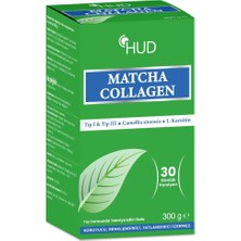 Hud Matcha  (Tip I ve Tip Iıı) ve Yeşil Çay Ekstresi 300 G (30 Günlük Porsiyon)