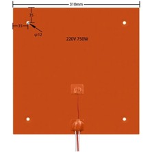 Hobi Mekatronik 310X310 Silikon Isıtıcı TABLA(220V 750W)