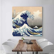 MonoStella Hokusai Kanagawa'da Büyük Dalga (Kare) Kanvas Tablo