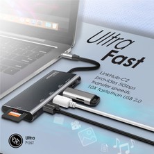 Promate Linkhub-C2 - USB Hub Çoklayıcı 3 USB ve HDMI Portlu 5 Gbps Senkronizasyon