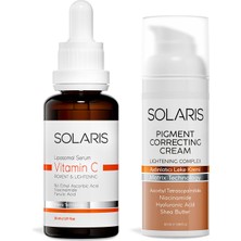 Solaris C Vitamin Cilt Serumu 30 ml ve Aydınlatıcı Leke Kremi 50 ml