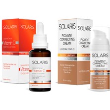 Solaris C Vitamin Cilt Serumu 30 ml ve Aydınlatıcı Leke Kremi 50 ml