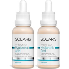 Solaris Nemlendirici Hyaluronik Asit Cilt Bakım Serumu 30 ml x 2 Adet (Hyaluronic Acid ve B5)