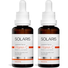 Solaris Leke Karşıtı C Vitamini Cilt Serumu 30 ml x 2 Adet (3% Ethyl Ascorbic Acid ve Niacinamide)