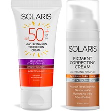 Solaris Leke Karşıtı Güneş Koruyucu Kremi 50 ml ve Aydınlatıcı Leke Kremi 50 ml