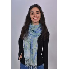 Harbiye Yöresel El Dokuması Ebruli Kadın Ipek Şal