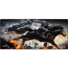 Digipod Gaming Oyuncu Mousepad  90X40 XXL  Kaymaz Taban 4mm  Kalınlık ŞOVALYE