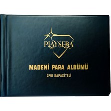 Playseba Madeni Para Albümü 240 Kapasiteli - Büyük Boy Kapama Defteri