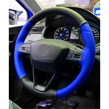 Gürler Oto Aksesuar Chevrolet Captiva Iki Renkli Mavi Siyah Direksiyon Kılıfı