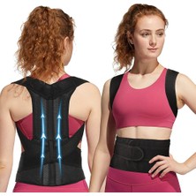Ankaflex Çift Balenli Bel Sırt Omuz Destekleyici Spor Korse Kadın Erkek Dik Durus Korsesi Dik Durma