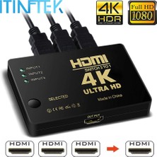 3C Store 4K 2k 3x1 HDMI Kablosu Splitter Hd 1080P Video Switcher Adaptörü 3 Giriş 1 Çıkış Bağlantı Noktası Xbox Ps4 DVD Hdtv Pc Dizüstü Tv Için HDMI Hub (Yurt Dışından)