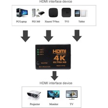 3C Store 4K 2k 3x1 HDMI Kablosu Splitter Hd 1080P Video Switcher Adaptörü 3 Giriş 1 Çıkış Bağlantı Noktası Xbox Ps4 DVD Hdtv Pc Dizüstü Tv Için HDMI Hub (Yurt Dışından)