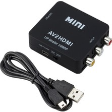 3C Store Rca Av/cvsb L/r Video - HDMI Uyumlu Av Ölçekleyici Adaptör Hd Video Dönüştürücü Kutusu 1080P Ntsc Pal Desteği (Yurt Dışından)